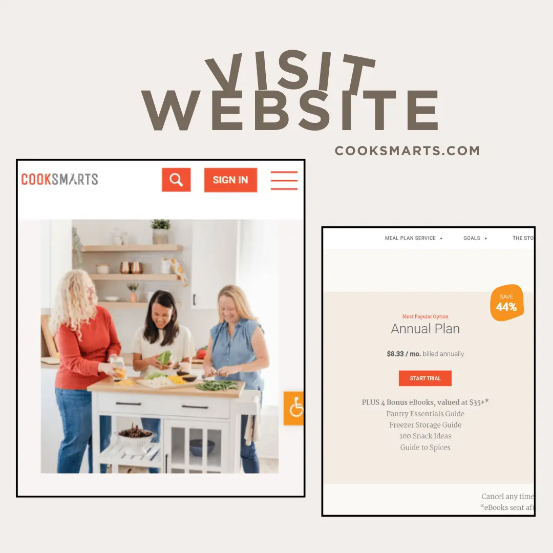 Cook Smarts website shown on desktop and mobile, built with WordPress