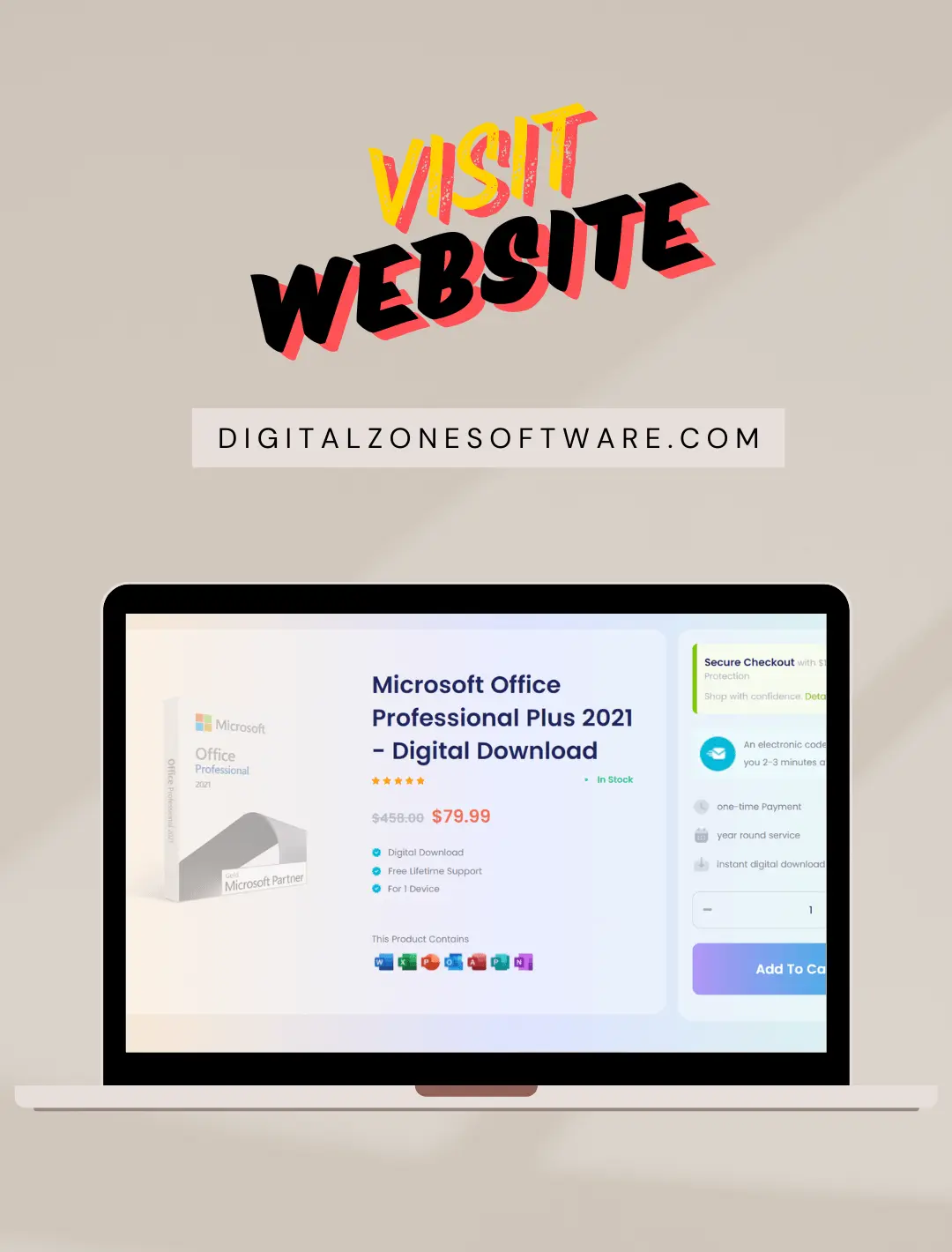 Digital Zone Software website shown on desktop and mobile, built with Shopify