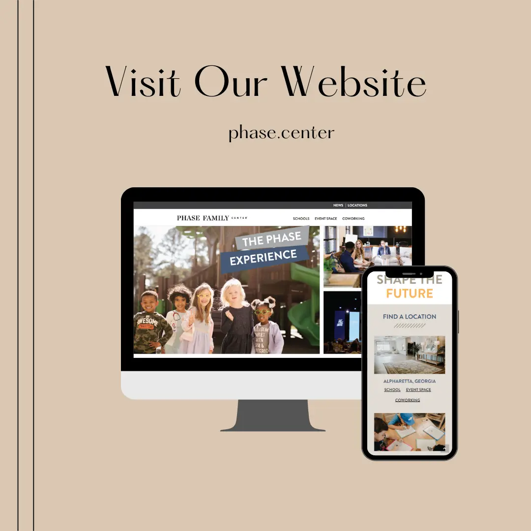 Phase website shown on desktop and mobile, built with WordPress