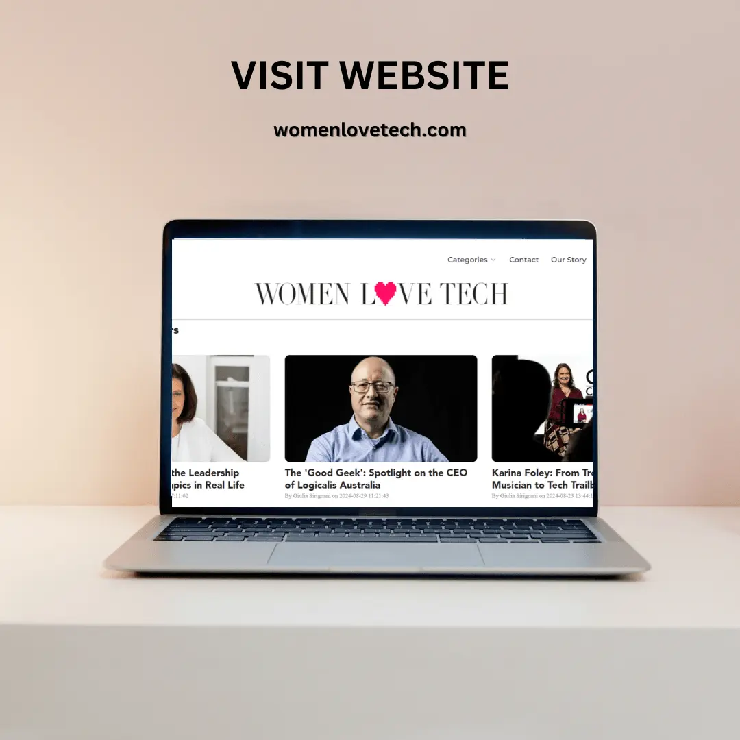 Women Love Tech website shown on desktop and mobile, built with WordPress