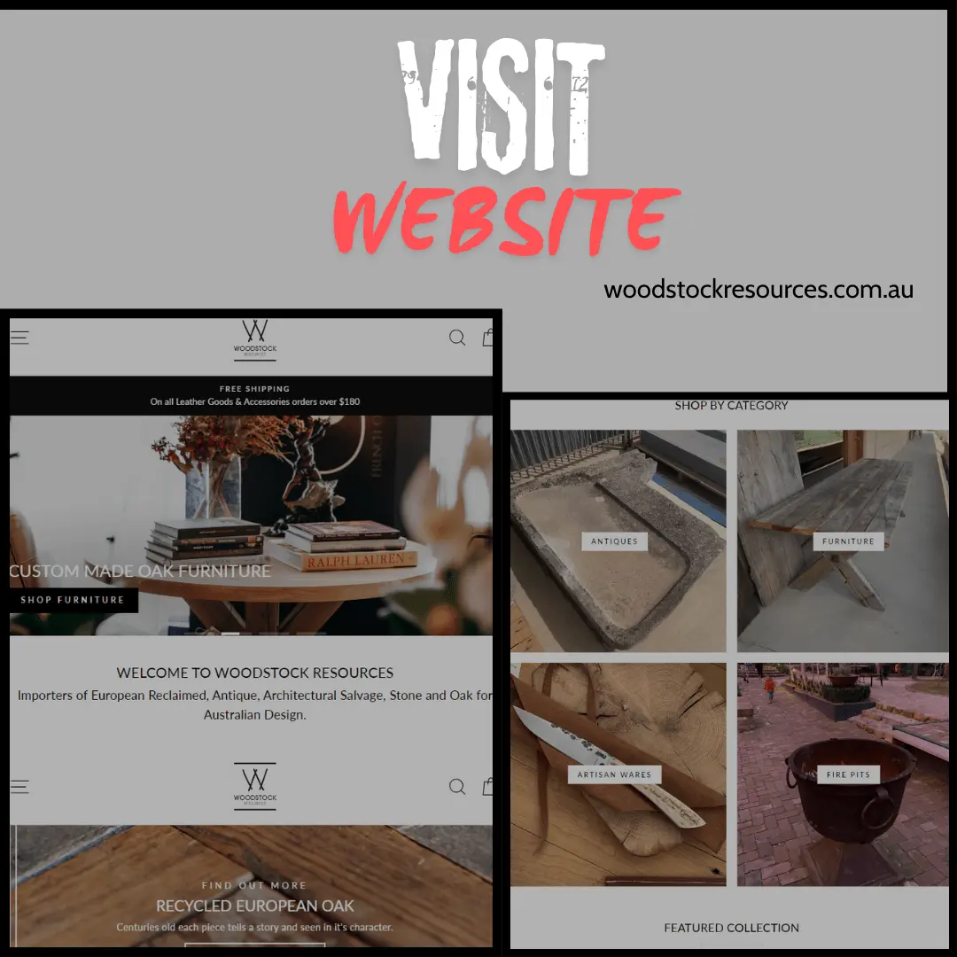 Woodstock Resources website shown on desktop and mobile, built with Shopify